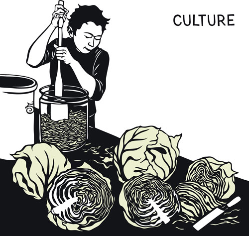 “Culture,” a papercut by Nikki McClure
